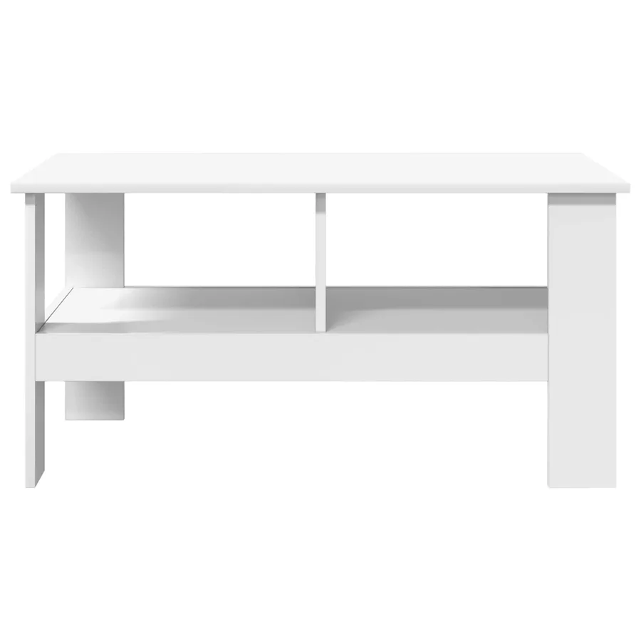 Table basse Blanc 90 x 50 x 45 cm Bois d'ingénierie - 5