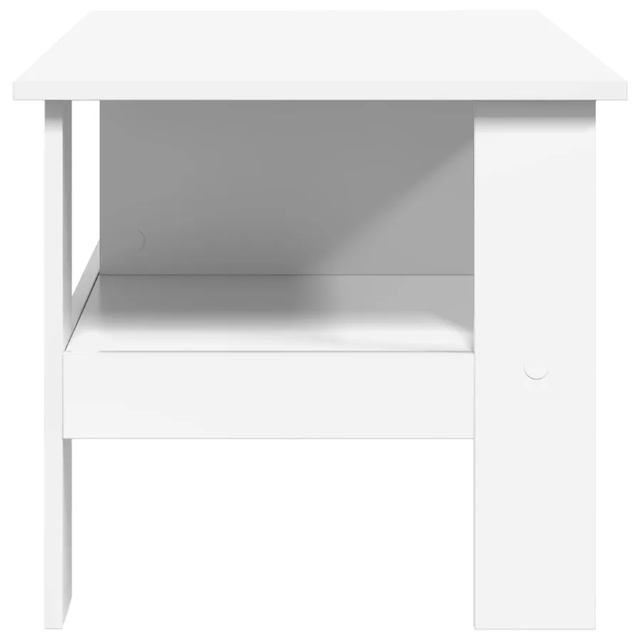 Table basse Blanc 90 x 50 x 45 cm Bois d'ingénierie - 6
