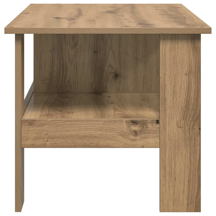 Table basse Chêne artisanal 90 x 50 x 45 cm Bois d'ingénierie - 6