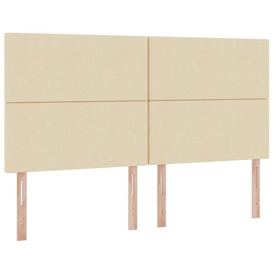 Lit de rangement LED avec matelas Crème 160 x 200 cm Tissu - 8