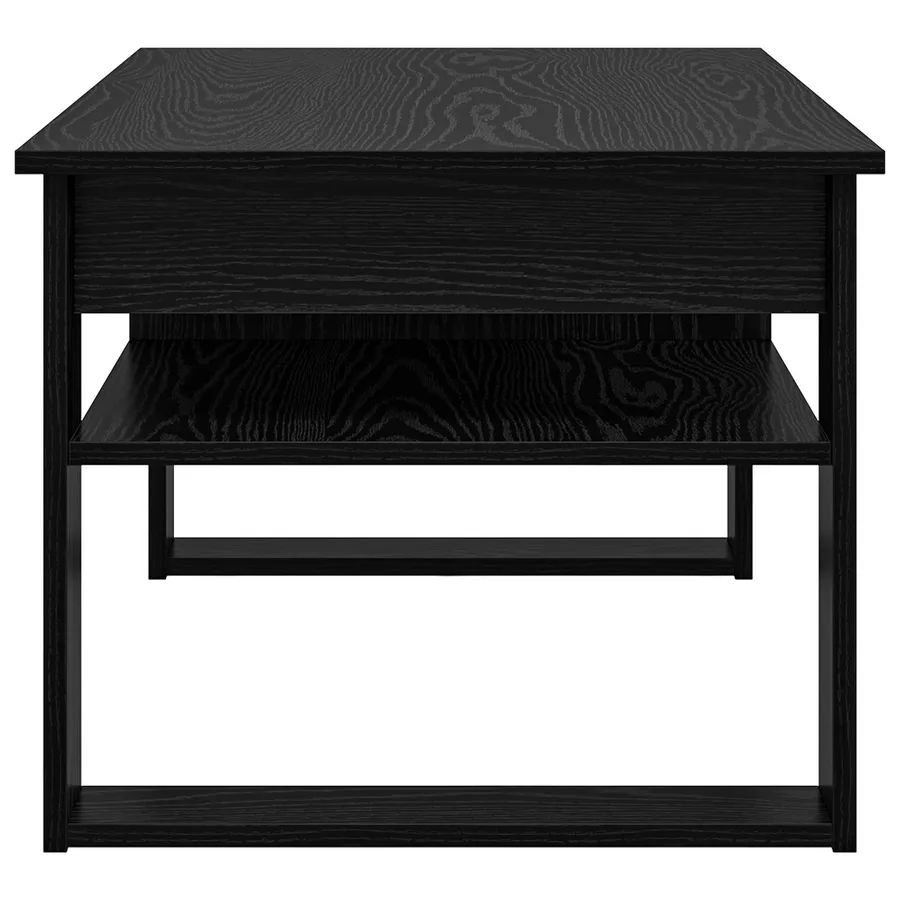 Table basse Chêne noir 96 x 54 x 44 cm Bois d'ingénierie - 6