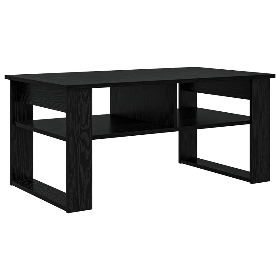 Table basse Chêne noir 96 x 54 x 44 cm Bois d'ingénierie - 7