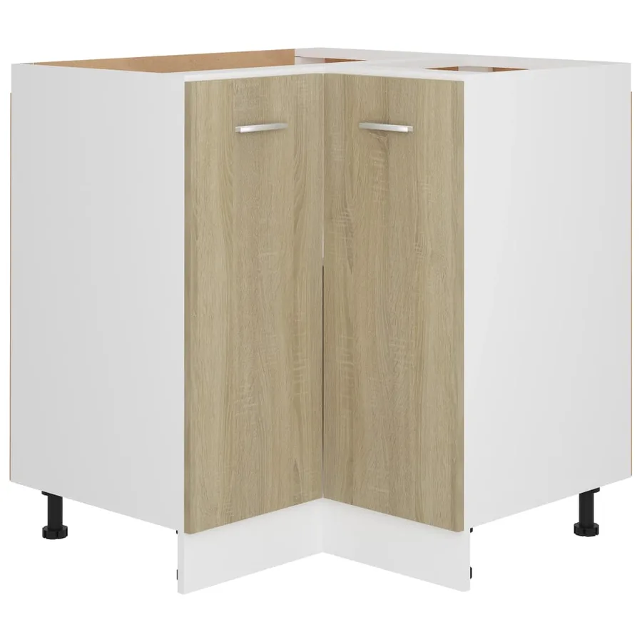 Armoire d'angle basse "Lyon" Chêne Sonoma 75,5 x 75,5 x 81,5 cm Bois d'ingénierie - 2