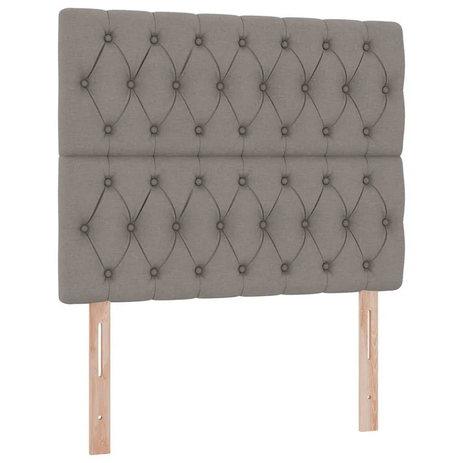 Lit de rangement LED avec matelas Taupe 120 x 190 cm Tissu - 10