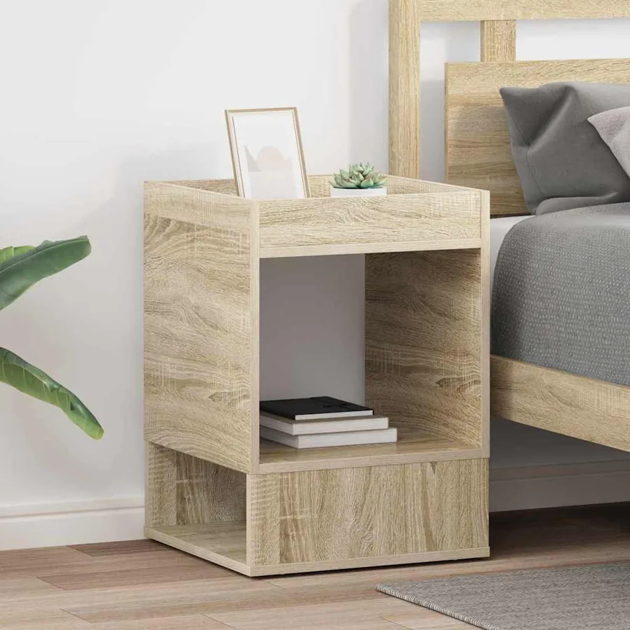 Table d'appoint 2 pcs Chêne Sonoma 40 x 40 x 56 cm
