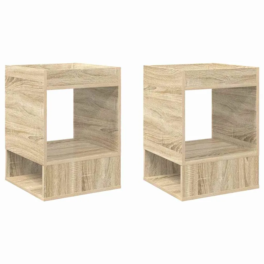 Table d'appoint 2 pcs Chêne Sonoma 40 x 40 x 56 cm - 2
