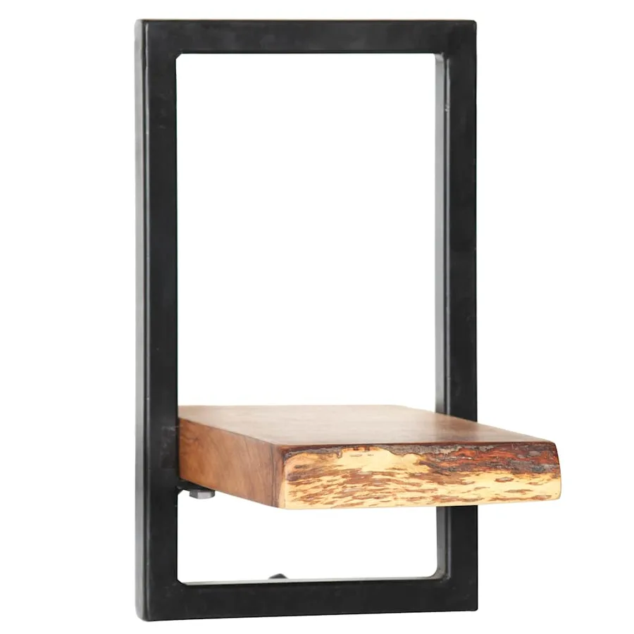 Set d'étagères murales 5 pcs Bois d'acacia massif et acier - 7