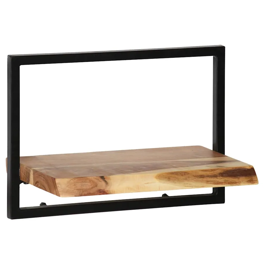 Set d'étagères murales 5 pcs Bois d'acacia massif et acier - 8