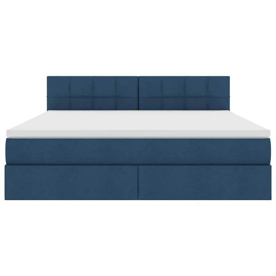 Lit avec rangement et matelas avec matelas Bleu 160 x 200 cm - 7
