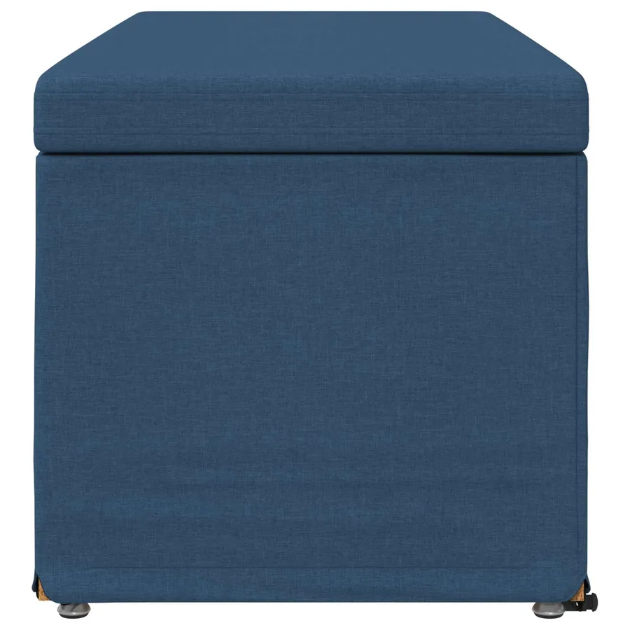 Tabouret Bleu 101 x 41 x 40 cm Tissu et bois stratifié - 5