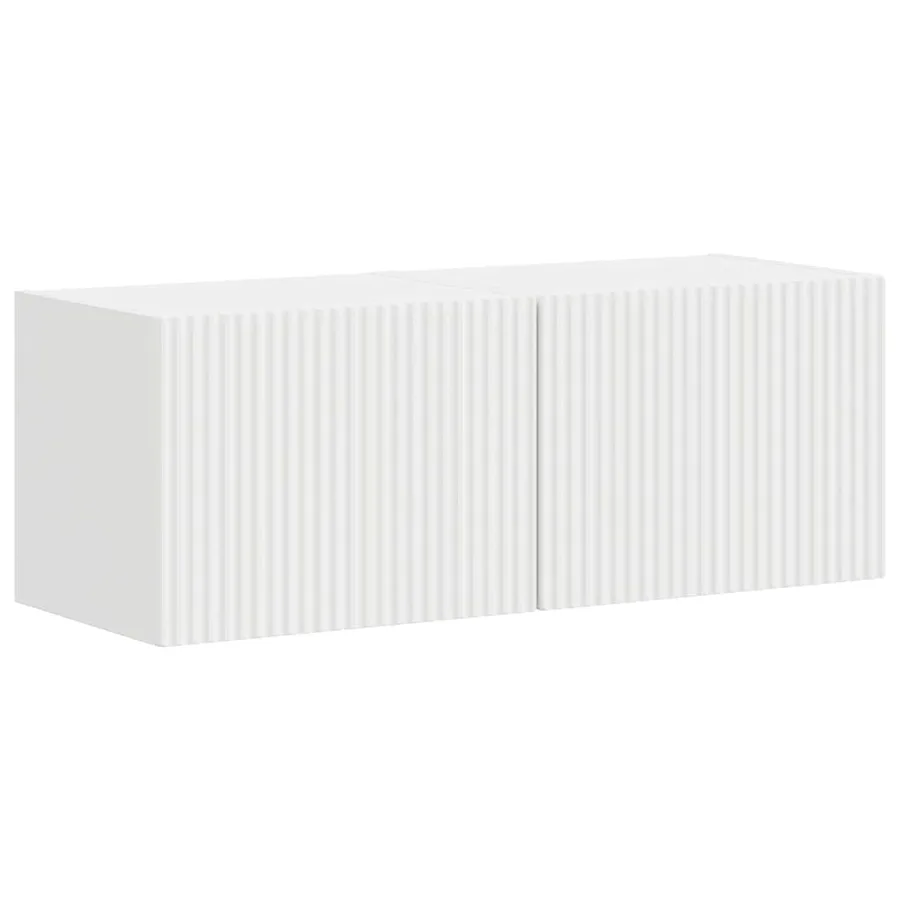 Meuble TV mural 2 pcs Blanc 39 x 31 x 29,5 cm Bois d'ingénierie - 2