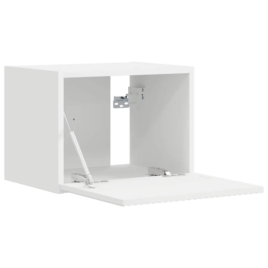 Meuble TV mural 2 pcs Blanc 39 x 31 x 29,5 cm Bois d'ingénierie - 5