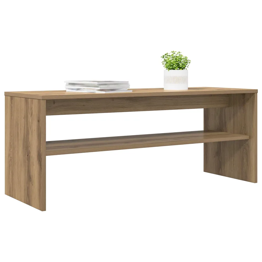 Meuble TV 100 x 35 x 40 cm Chêne artisanal Bois d'ingénierie - 3