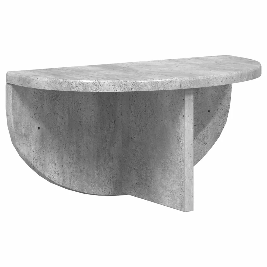 Étagère Murale Montage mural 2 pcs Gris béton 38 x 19 x 19 cm - 5
