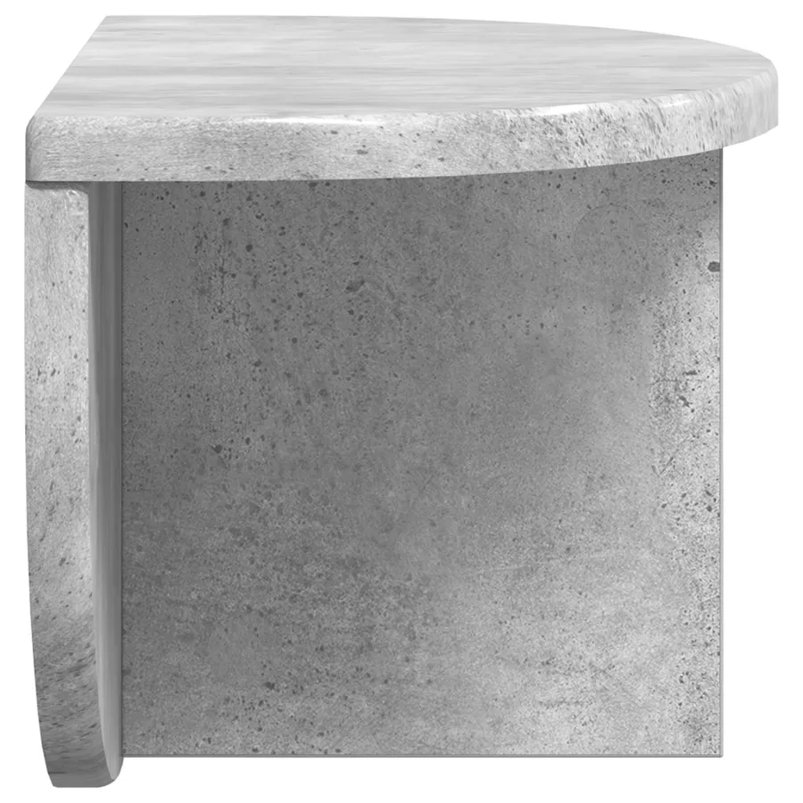 Étagère Murale Montage mural 2 pcs Gris béton 38 x 19 x 19 cm - 7