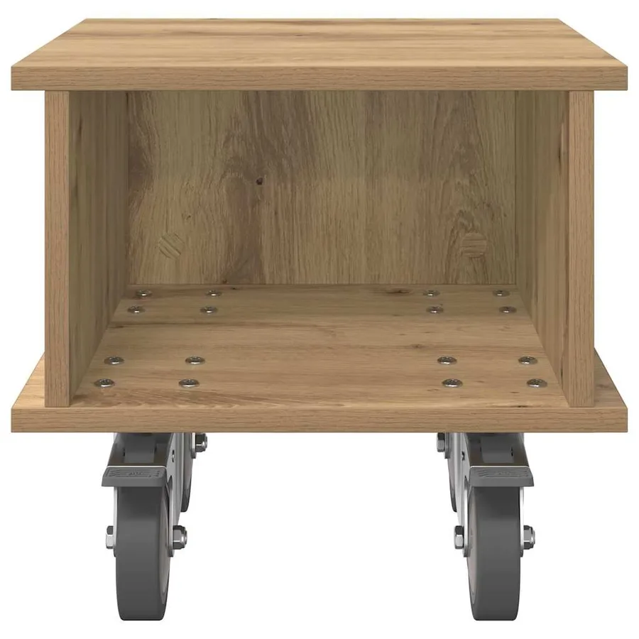 Meuble TV 37 x 35 x 35 cm Chêne artisanal Bois d'ingénierie - 5
