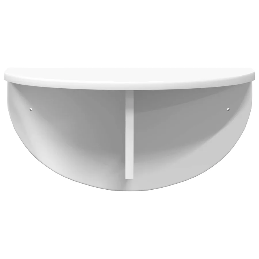 Étagère Murale 2 pcs Blanc 48 x 24 x 24 cm Bois d'ingénierie - 6