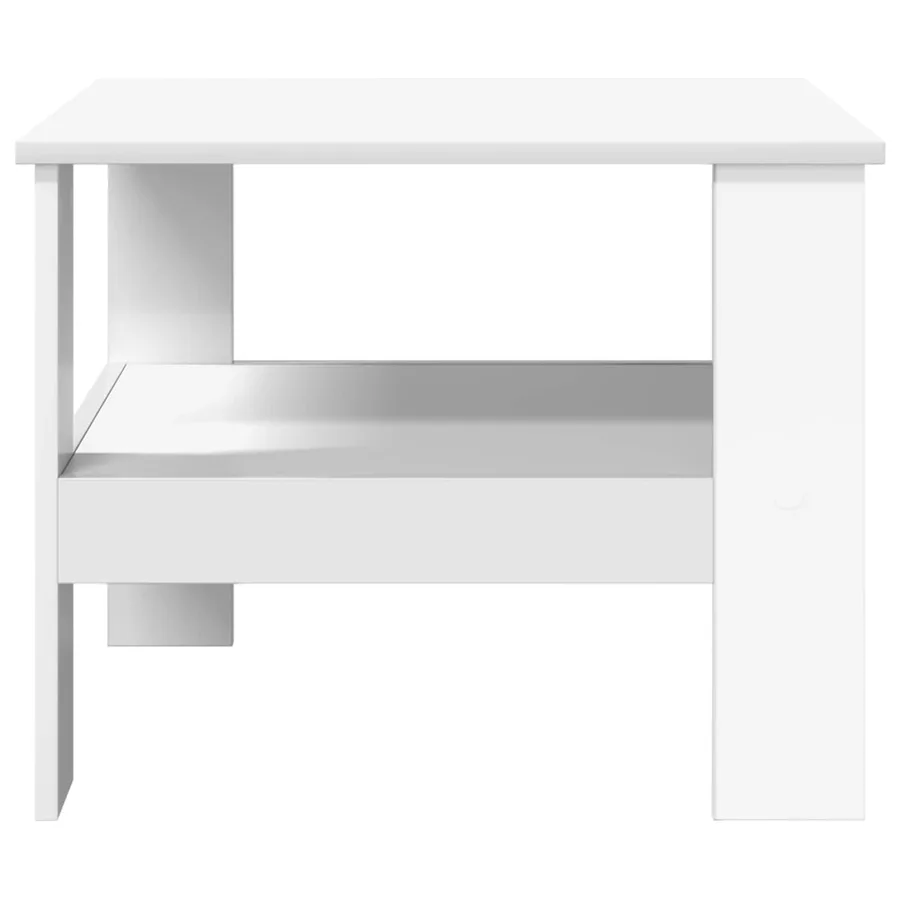 Table basse Blanc 57 x 55 x 45 cm Bois d'ingénierie - 5