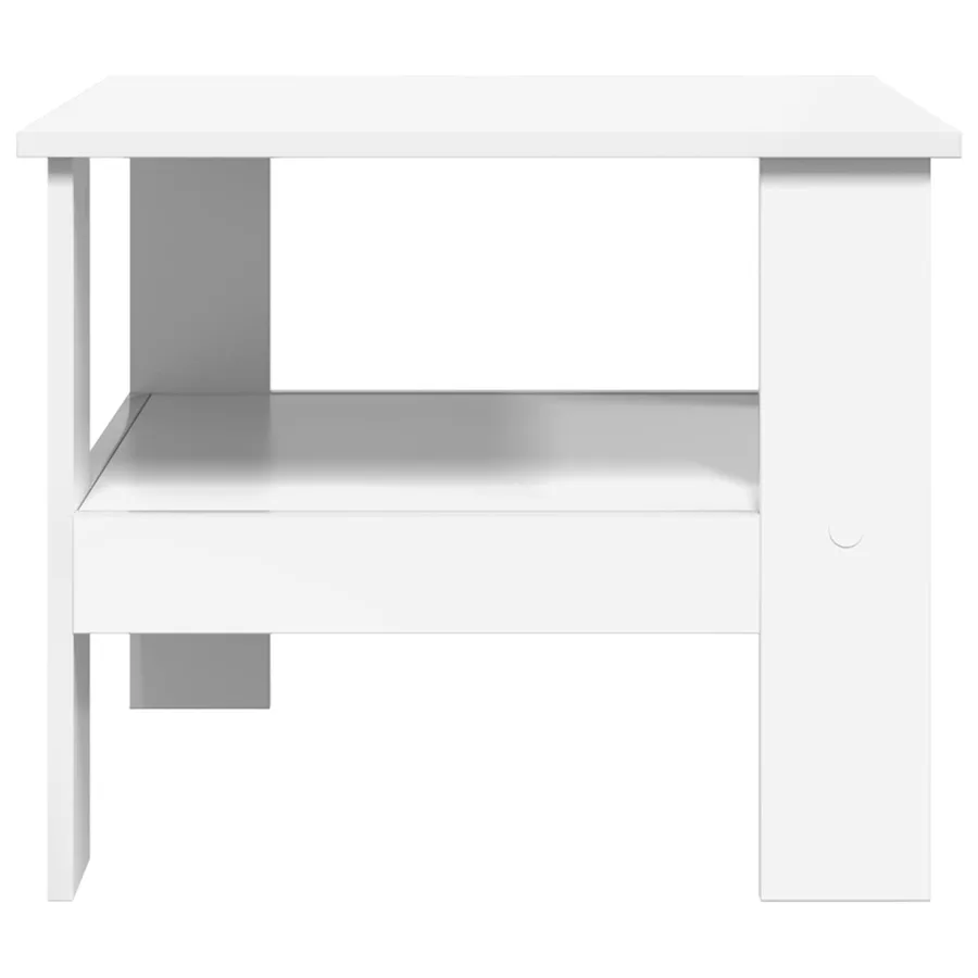 Table basse Blanc 57 x 55 x 45 cm Bois d'ingénierie - 6