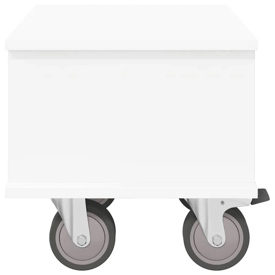 Meuble TV Blanc 37 x 35 x 35 cm Bois d'ingénierie - 6