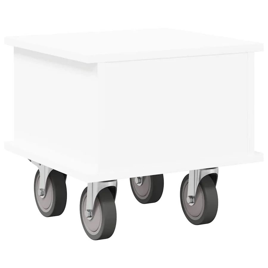 Meuble TV Blanc 37 x 35 x 35 cm Bois d'ingénierie - 7
