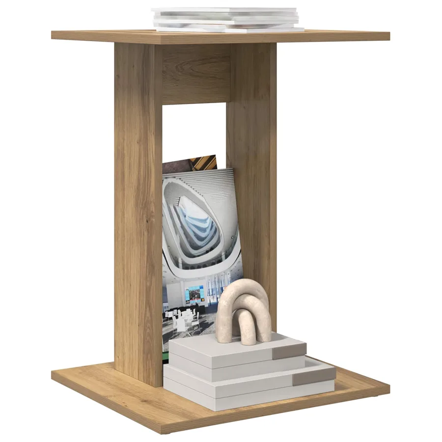 Table d'appoint Chêne artisanal 45 x 40 x 62,5 cm - 3