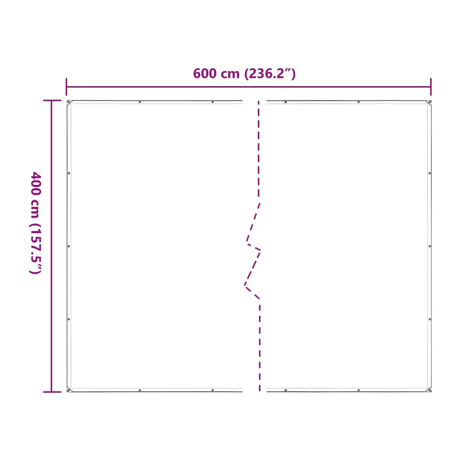 Couverture pour plantes Transparent 4 x 6 m PE - 8