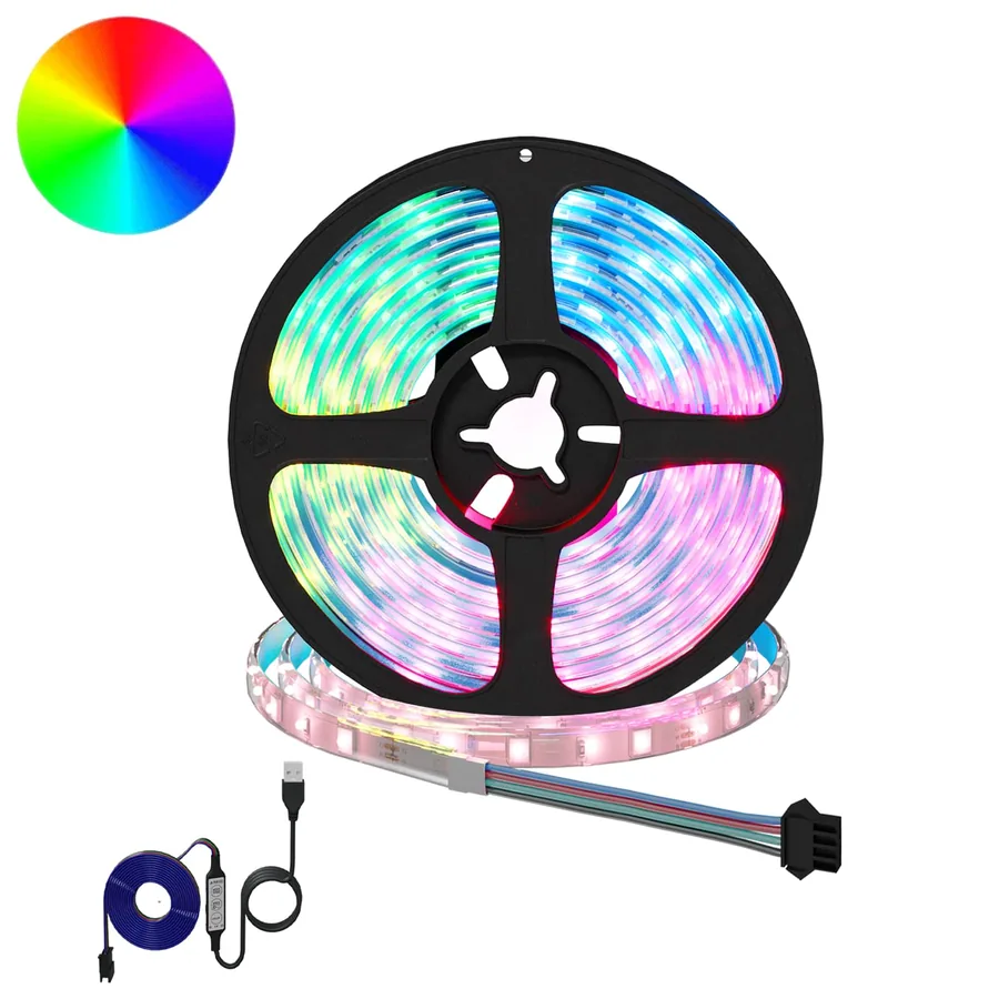 Bande LED 2 pcs Noir et Transparent 2500 mm Cuivre et plastique