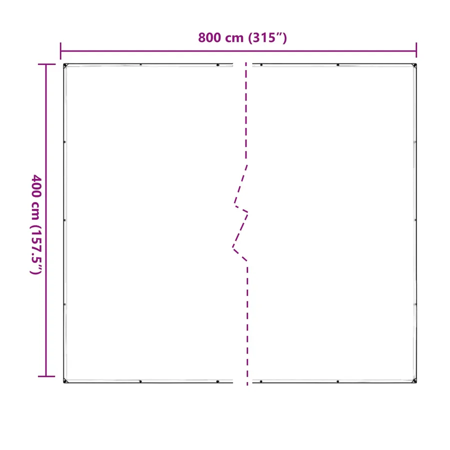 Couverture pour plantes Transparent 4 x 8 m PVC - 10