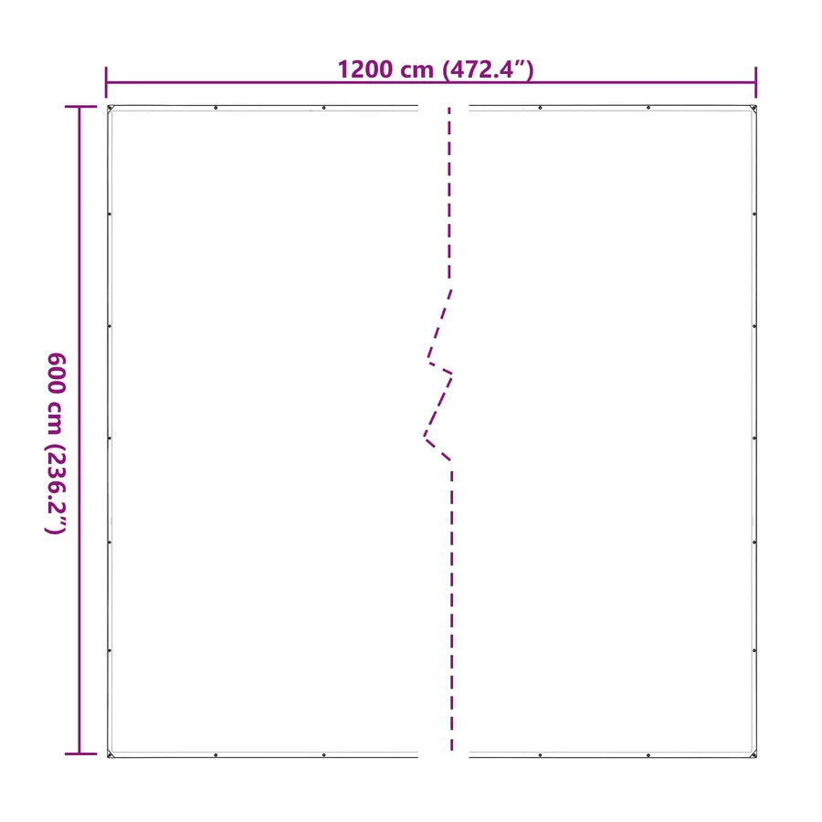 Couverture pour plantes Transparent 6 x 12 m PE - 8