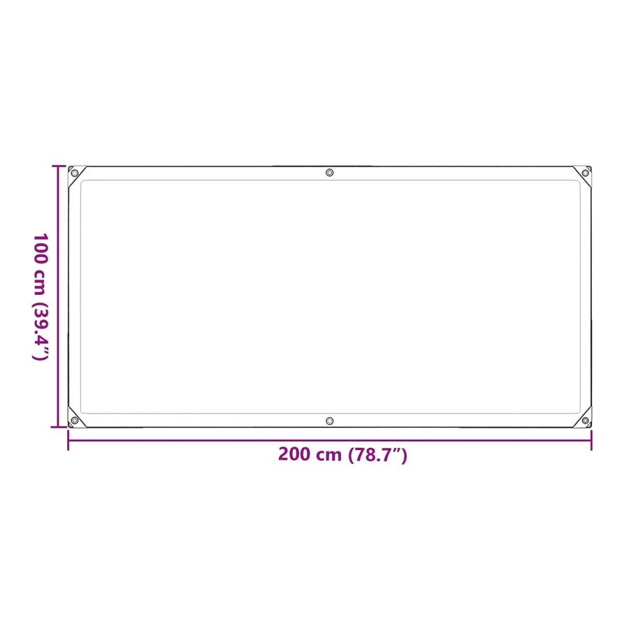 Couverture pour plantes Transparent 1 x 2 m PE - 12