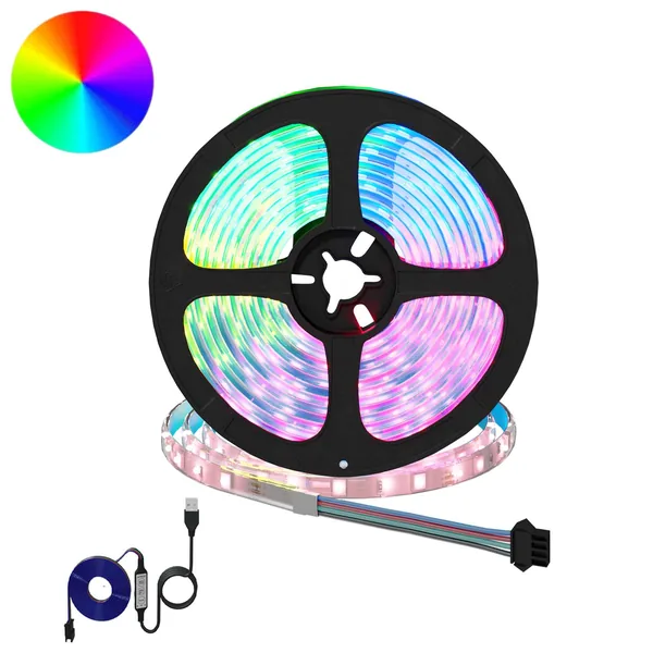Bande LED 12 pcs Noir et Transparent 4700 mm