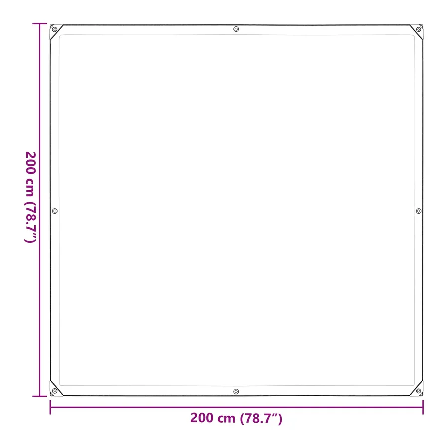 Couverture pour plantes Transparent 2 x 2 m PE - 12
