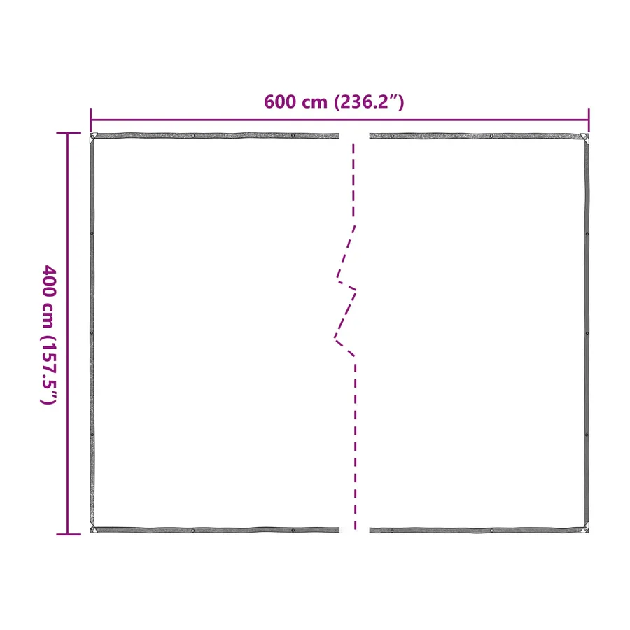 Couverture pour plantes Transparent 4 x 6 m PE - 8