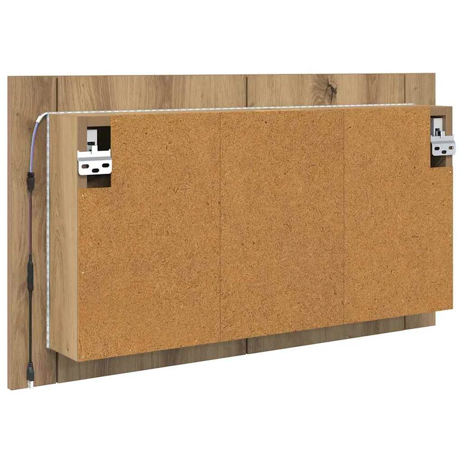 Armoire Miroir de Salle de Bain Chêne artisanal 80 x 12 x 45 cm - 8