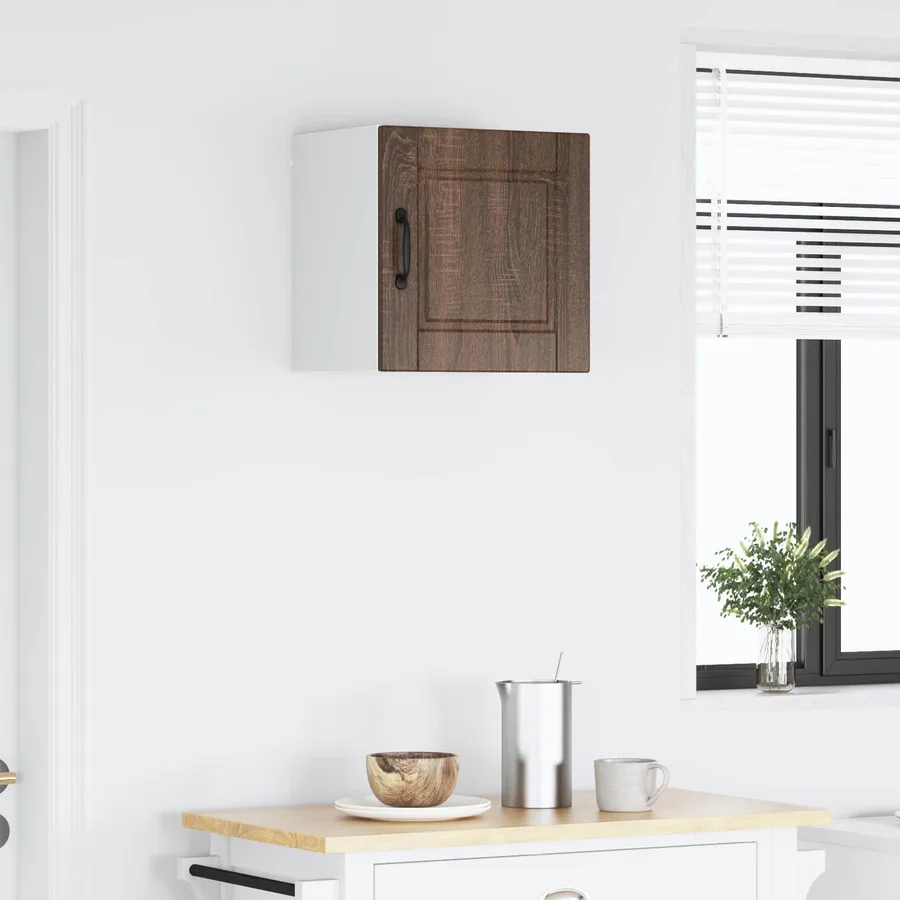 Meuble mural PORTO Chêne brun 40 x 31 x 40 cm Bois d'ingénierie - 4