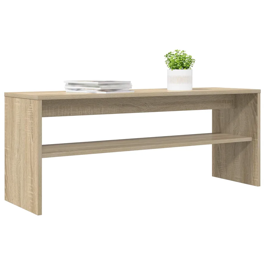 Meuble TV Chêne Sonoma 100 x 30 x 40 cm Bois d'ingénierie - 3