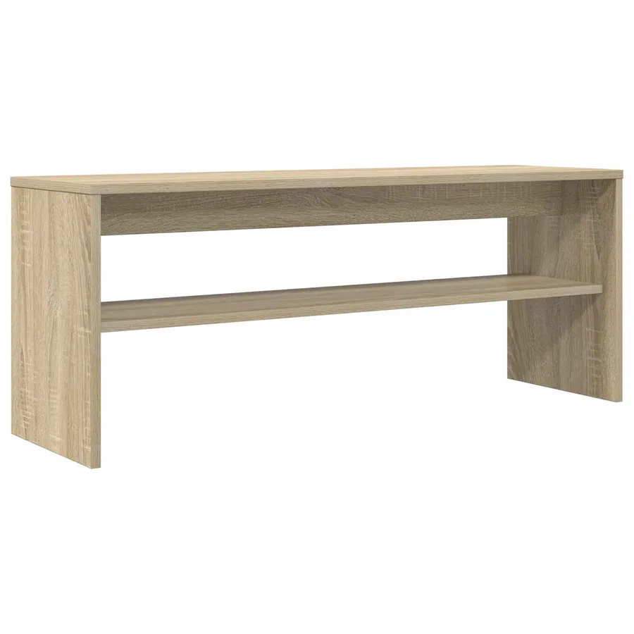 Meuble TV Chêne Sonoma 100 x 30 x 40 cm Bois d'ingénierie - 7
