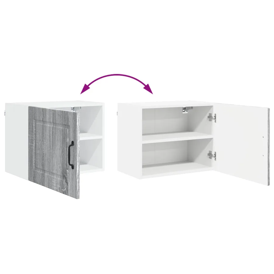 Meuble mural PORTO 2 pcs Gris Sonoma 50 x 31 x 40 cm - 11