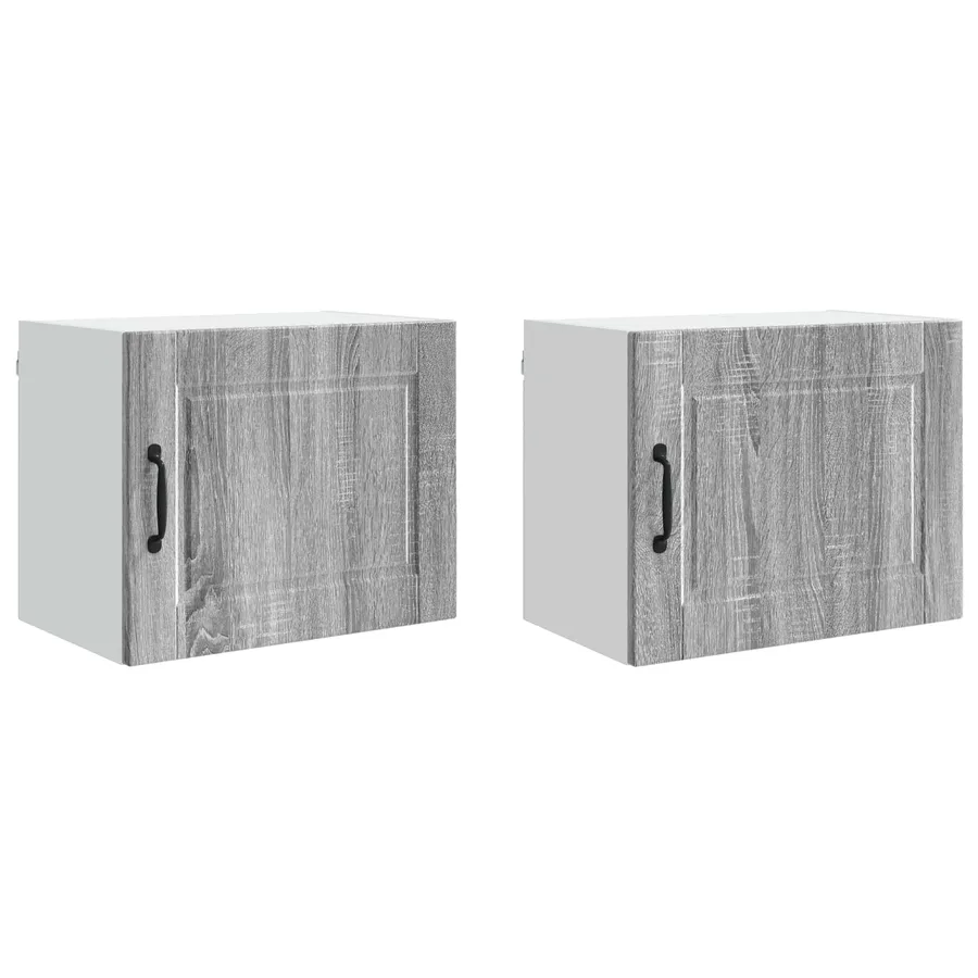 Meuble mural PORTO 2 pcs Gris Sonoma 50 x 31 x 40 cm - 5