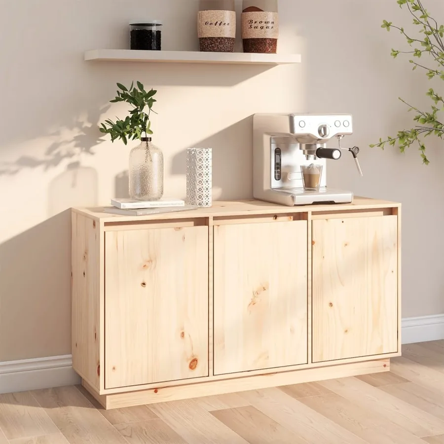Sideboard 111x34x60 cm Solid pine wood