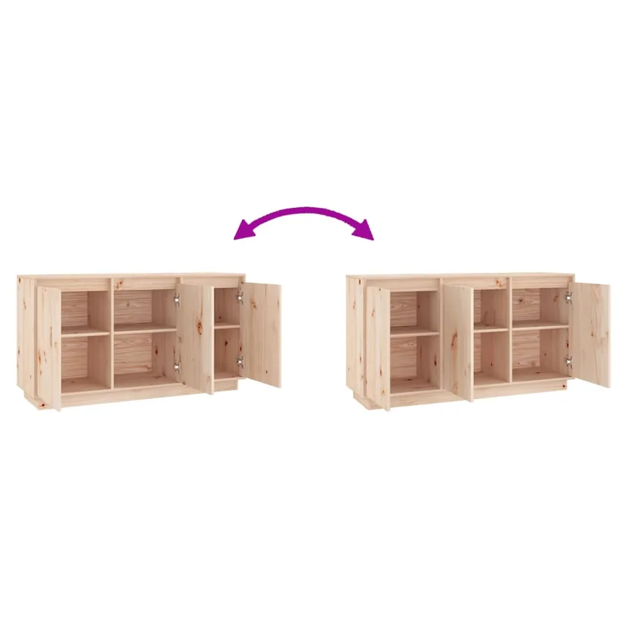 Sideboard 111x34x60 cm Solid pine wood - 5