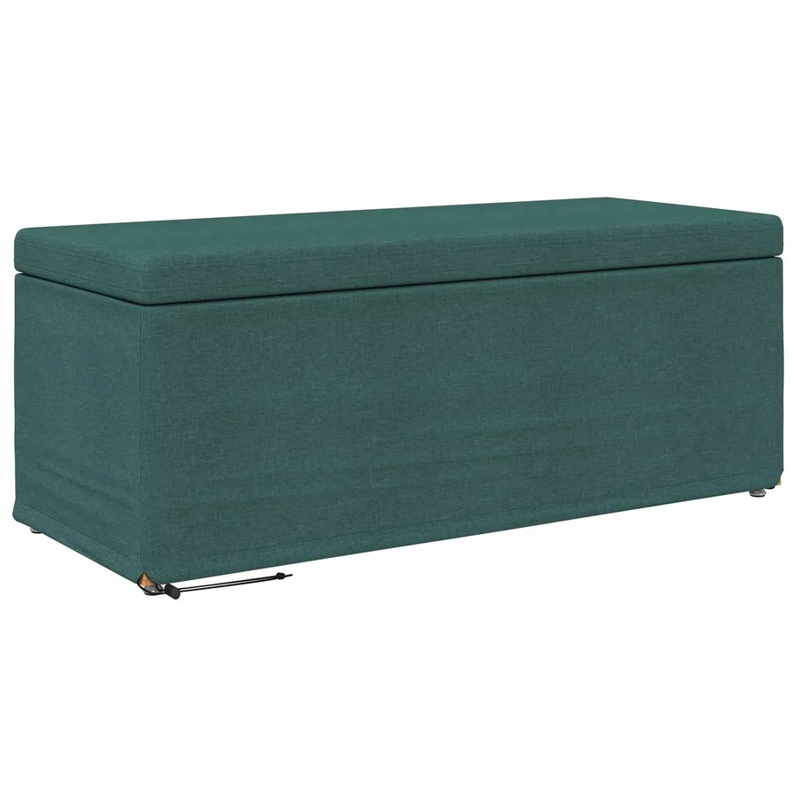 Tabouret Vert foncé 101 x 41 x 40 cm Tissu et bois stratifié - 2