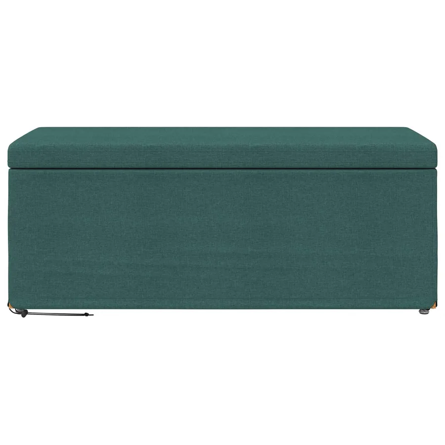 Tabouret Vert foncé 101 x 41 x 40 cm Tissu et bois stratifié - 4