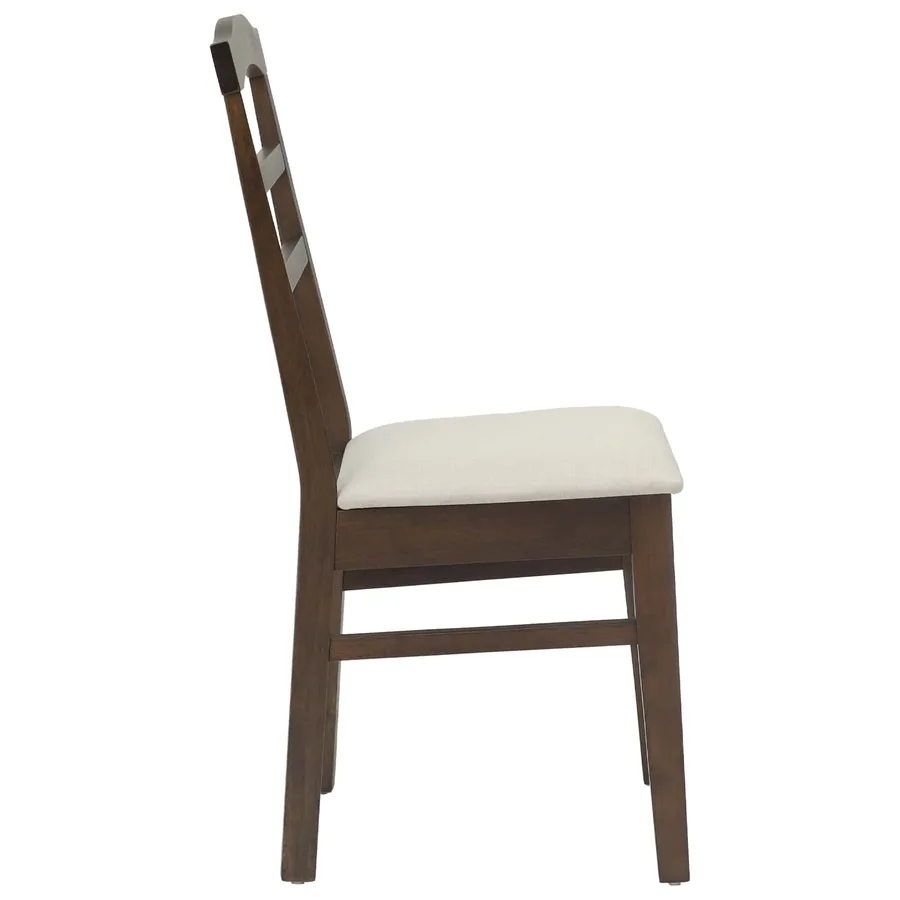 Chaise de salle à manger 2 pcs Marron clair et clair - 6