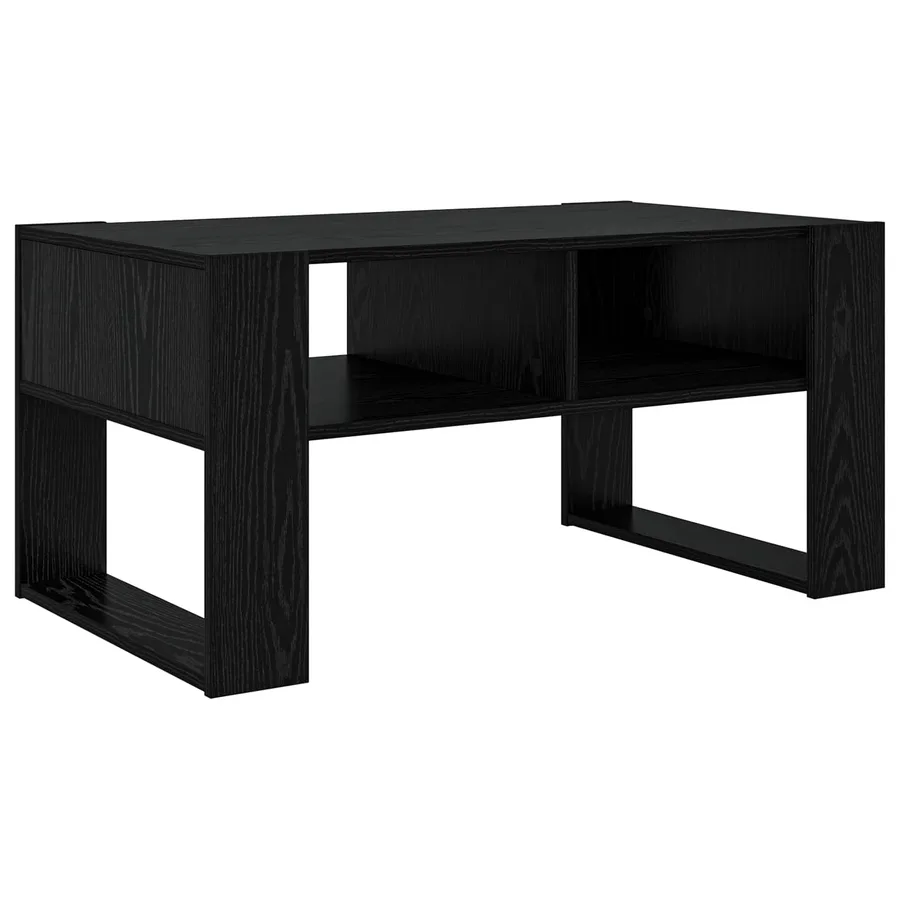 Table basse Chêne noir 92 x 53 x 45 cm Bois d'ingénierie - 2