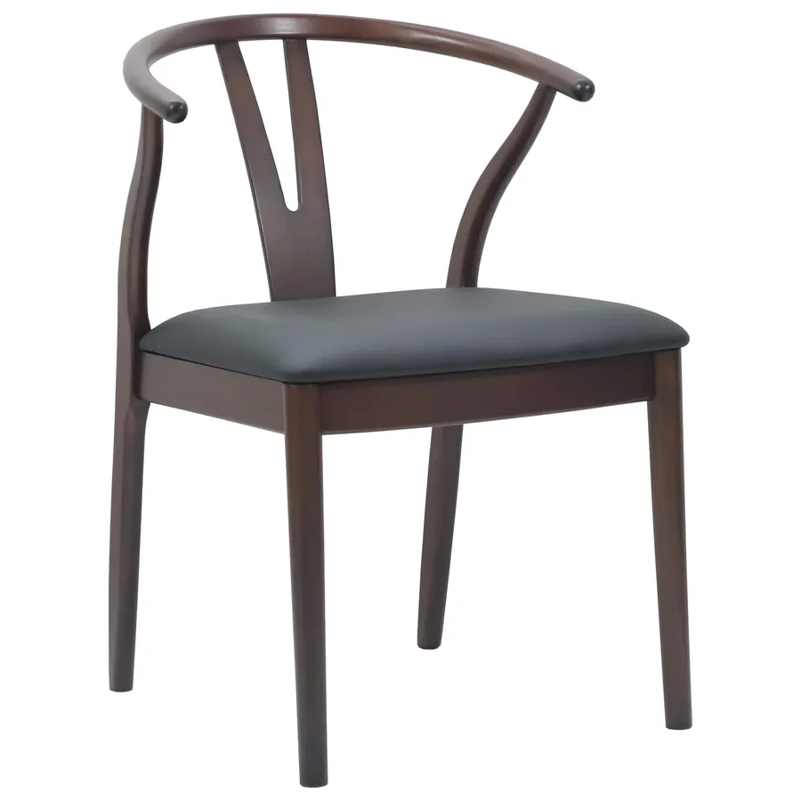Chaise de salle à manger 2 pcs Marron clair et noir - 4