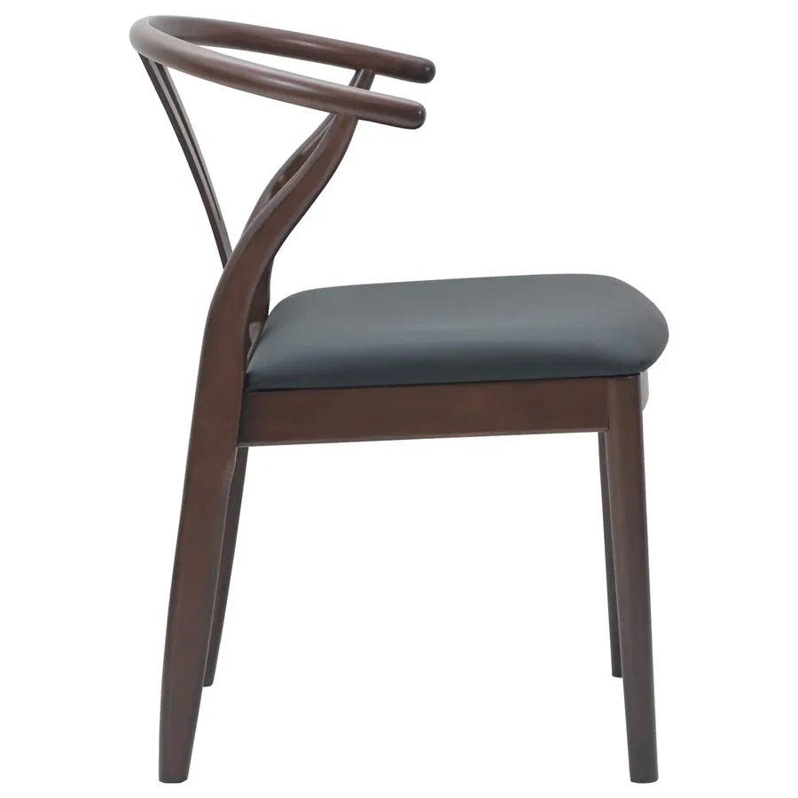 Chaise de salle à manger 2 pcs Marron clair et noir - 6