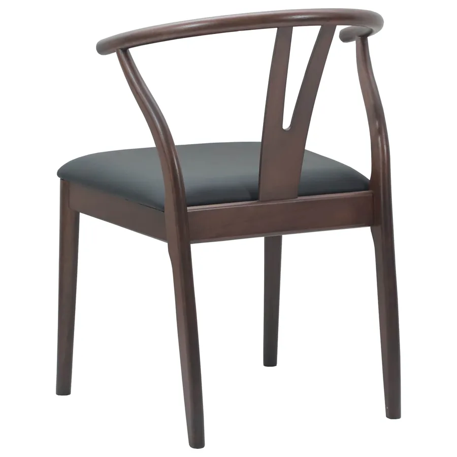 Chaise de salle à manger 2 pcs Marron clair et noir - 7