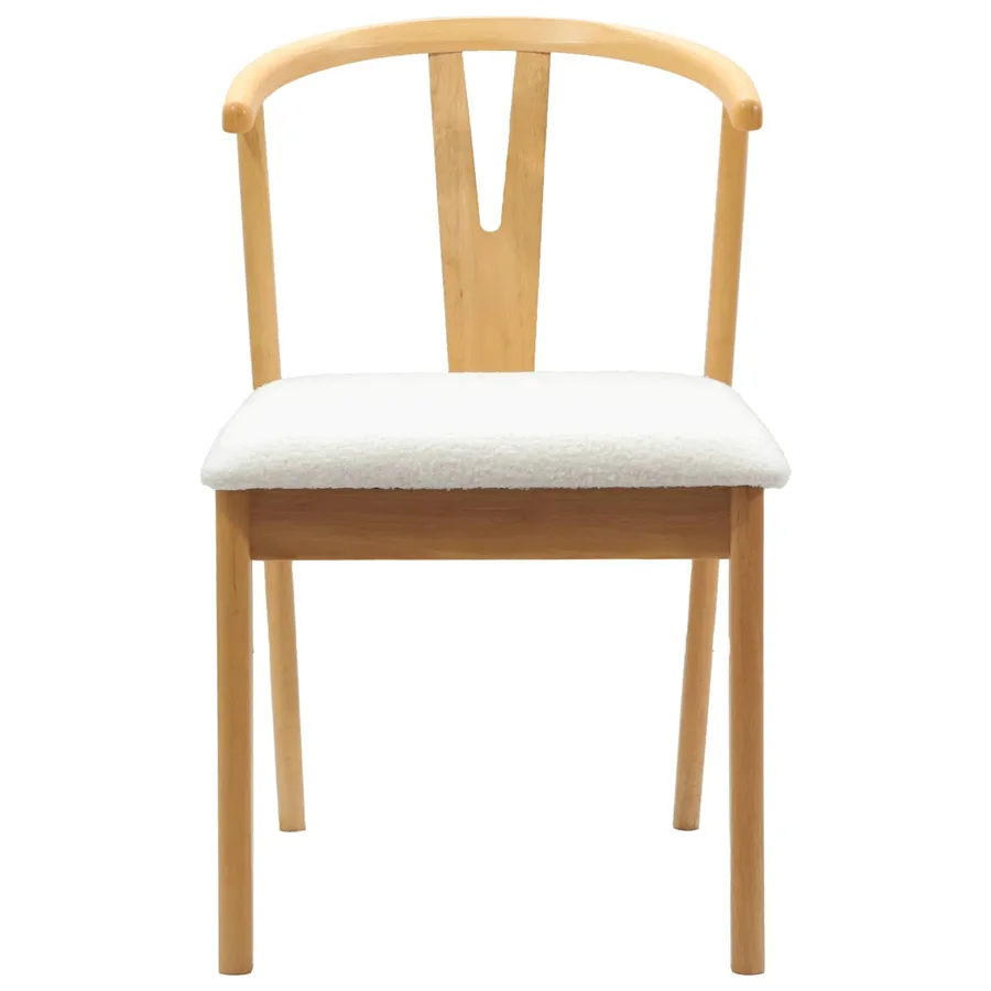 Chaise de salle à manger 2 pcs Naturel et clair - 5